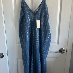 Blue Patterned Dress